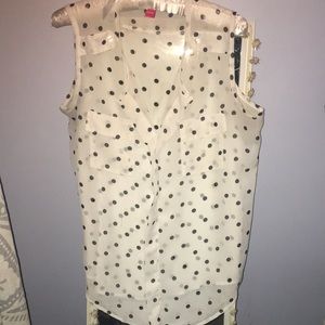 polka dot blouse